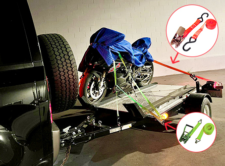 Cách sử dụng đúng dây bungee phẳng có thể điều chỉnh để lưu trữ và vận chuyển xe đạp